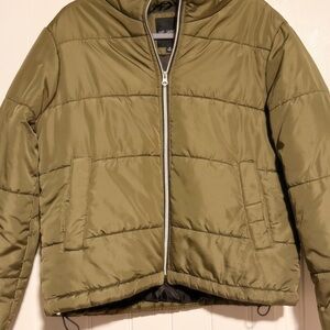 Me Jane Khaki Puffer Jacket